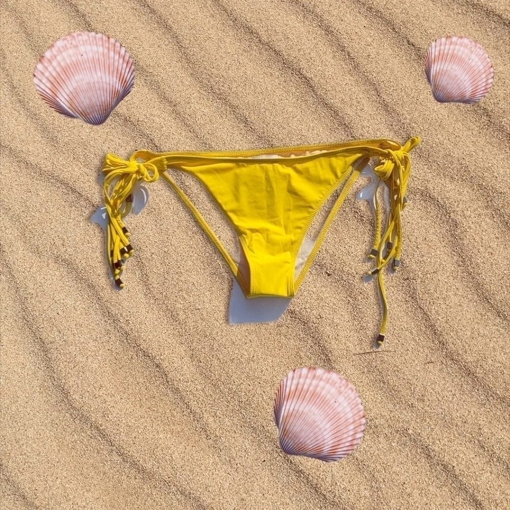 Koral Yellow Side Tie String Bikini▪︎L